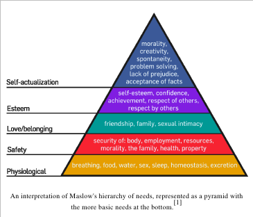 Maslows Heirarchy of Needs
